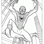 homem aranha para colorir