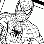 homem aranha para colorir