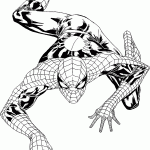 homem aranha para colorir