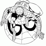 homem aranha para colorir