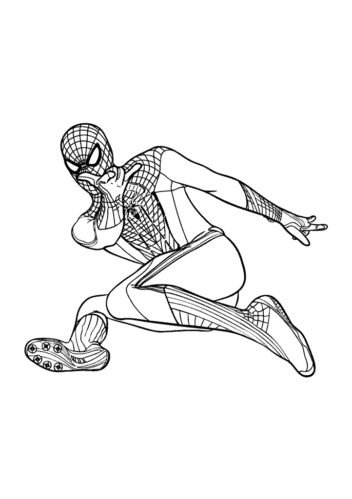 homem aranha para colorir