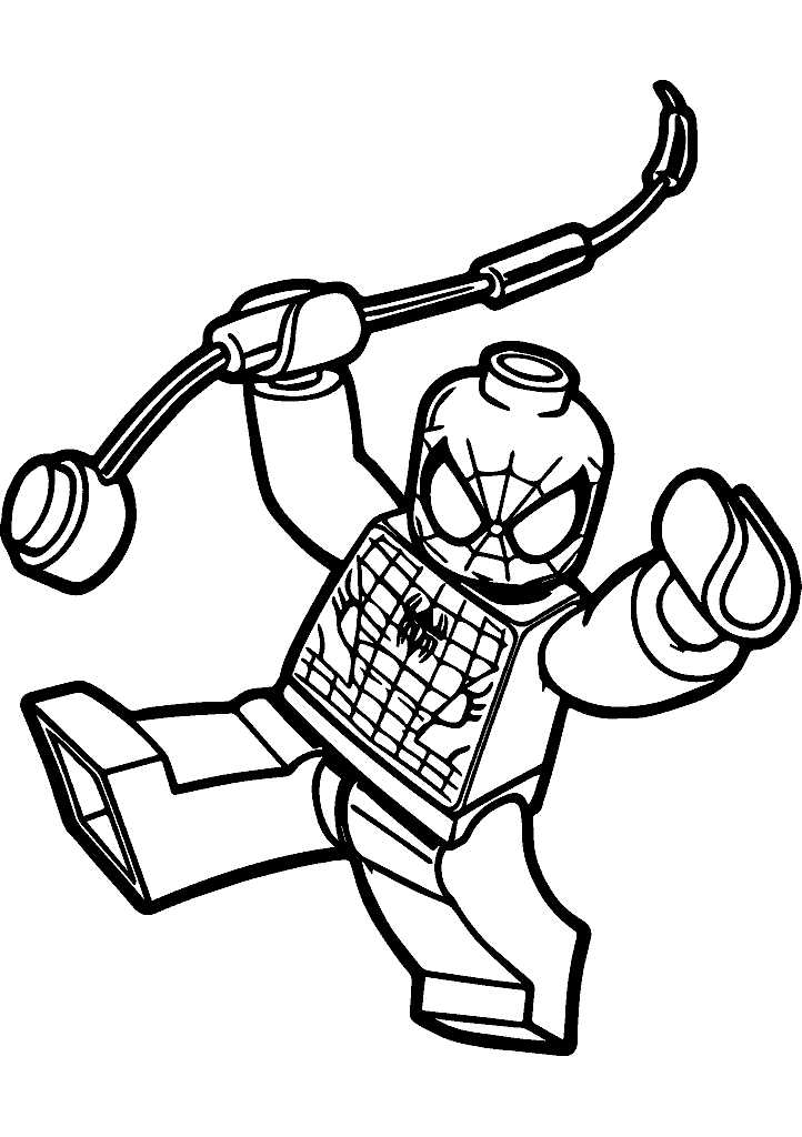homem aranha para colorir