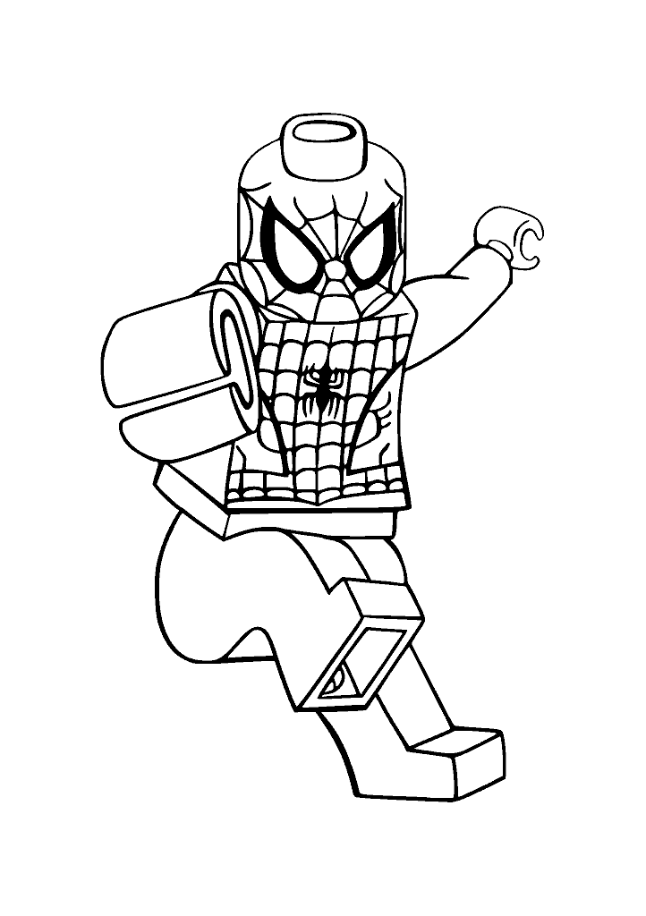 homem aranha para colorir
