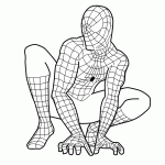 homem aranha para colorir