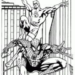 homem aranha para colorir