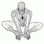 homem aranha para colorir