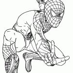 homem aranha para colorir