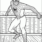 homem aranha para colorir