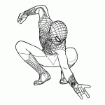 homem aranha para colorir