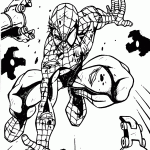 homem aranha para colorir