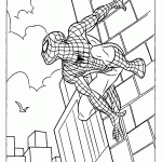 homem aranha para colorir