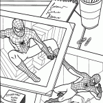 homem aranha para colorir