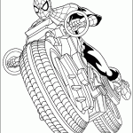 homem aranha para colorir