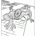 homem aranha para colorir