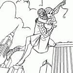 homem aranha para colorir