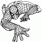homem aranha para colorir
