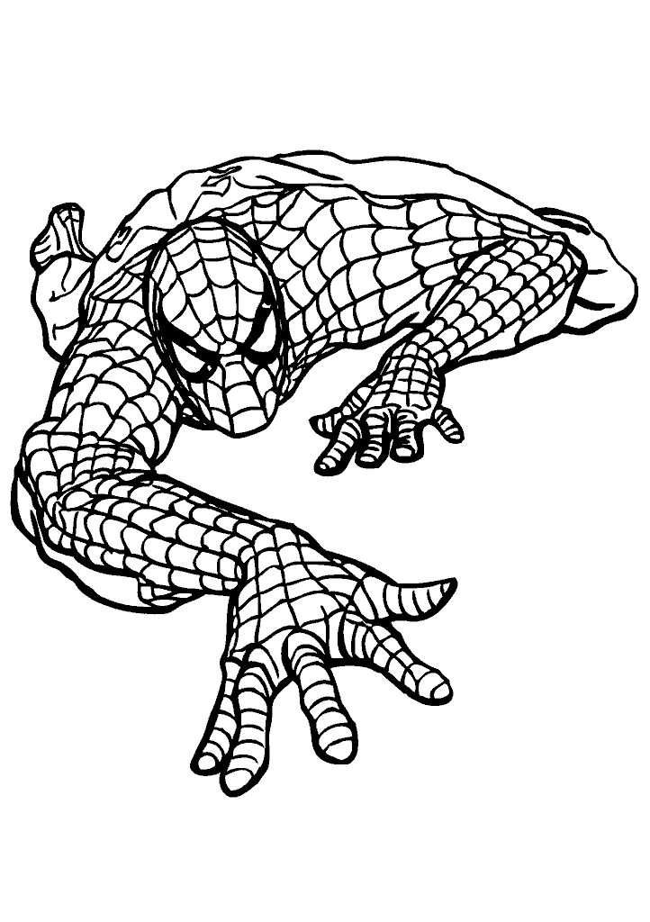 homem aranha para colorir