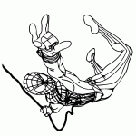 homem aranha para colorir