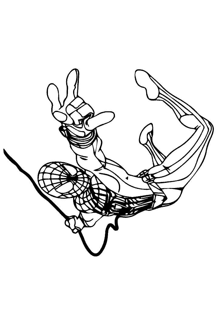 homem aranha para colorir