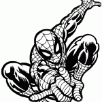 homem aranha para colorir