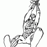 homem aranha para colorir