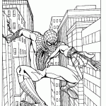 homem aranha para colorir