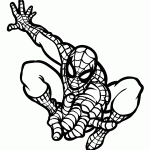 homem aranha para colorir