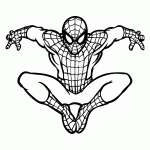 homem aranha para colorir