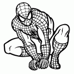 homem aranha para colorir
