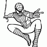 homem aranha para colorir