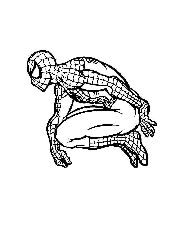homem aranha para colorir