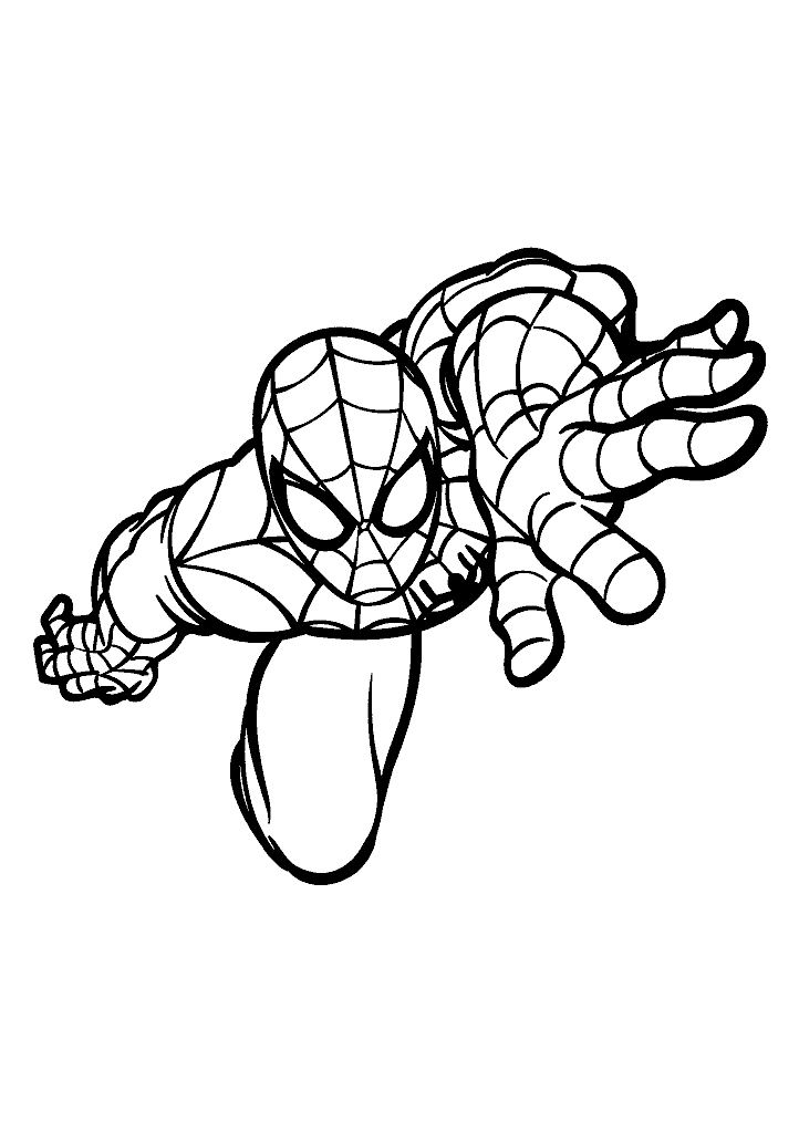 homem aranha para colorir