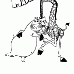 madagascar para colorir