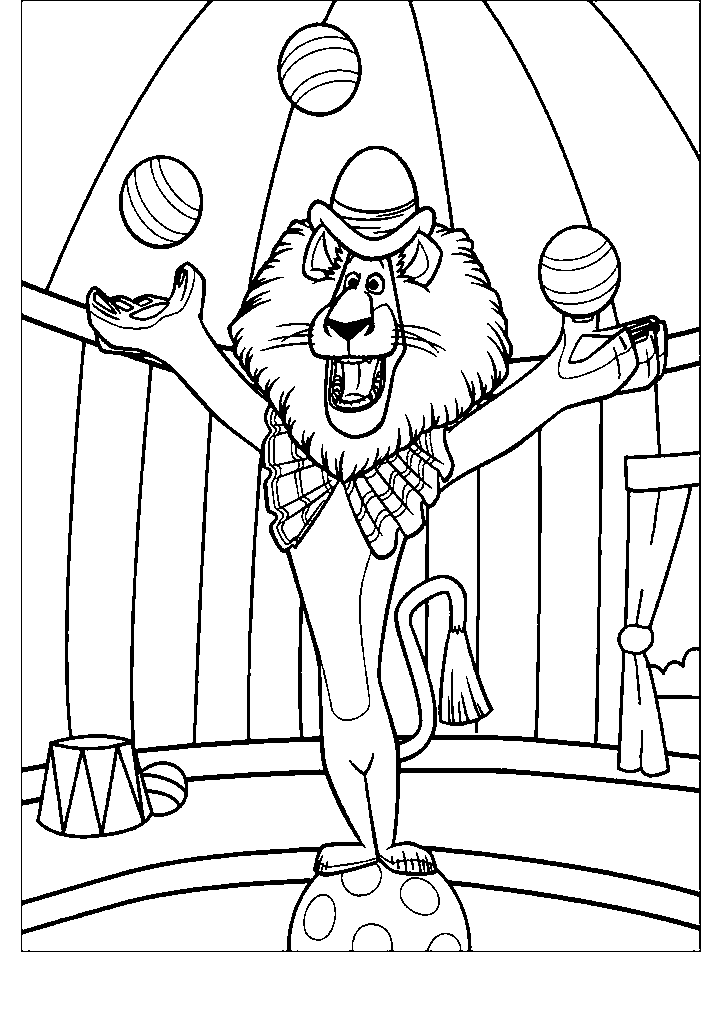 madagascar para colorir