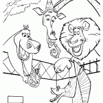 madagascar para colorir