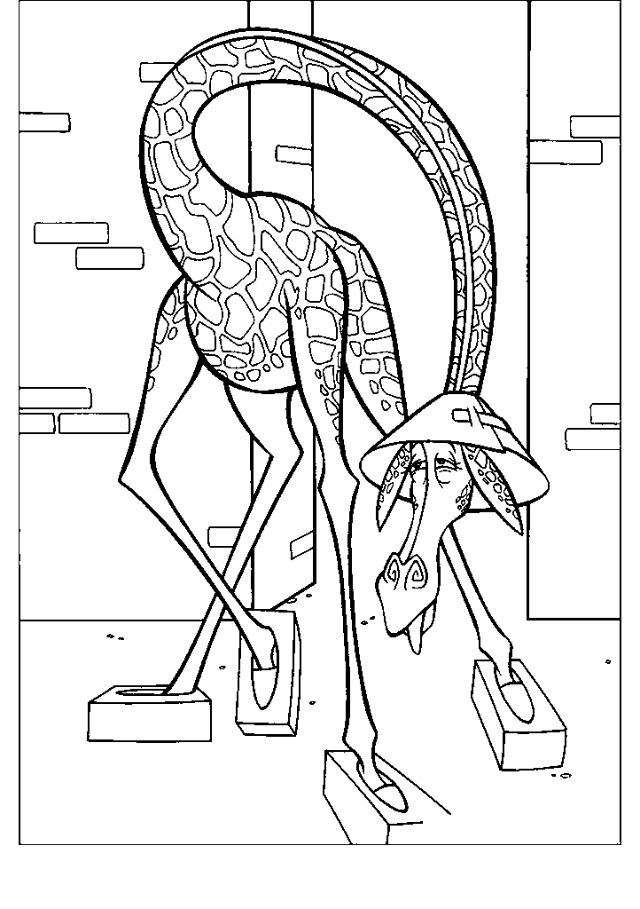 madagascar para colorir