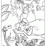 madagascar para colorir