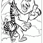 madagascar para colorir