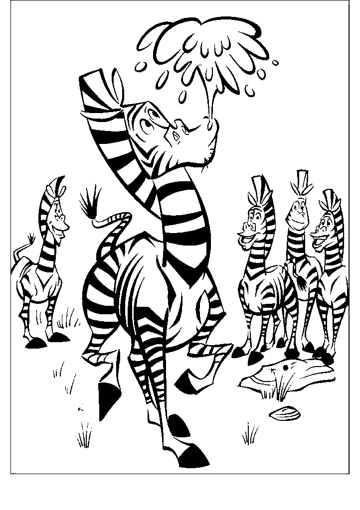 madagascar para colorir