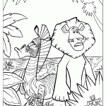 madagascar para colorir