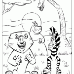 madagascar para colorir