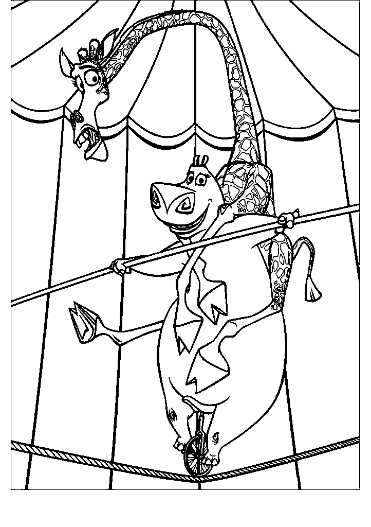 madagascar para colorir