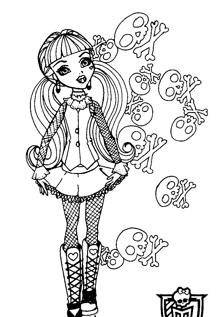 Monster high para colorir