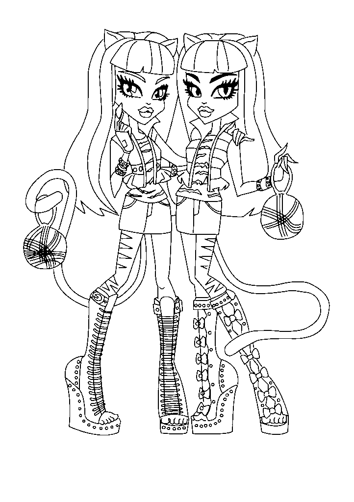Monster high para colorir