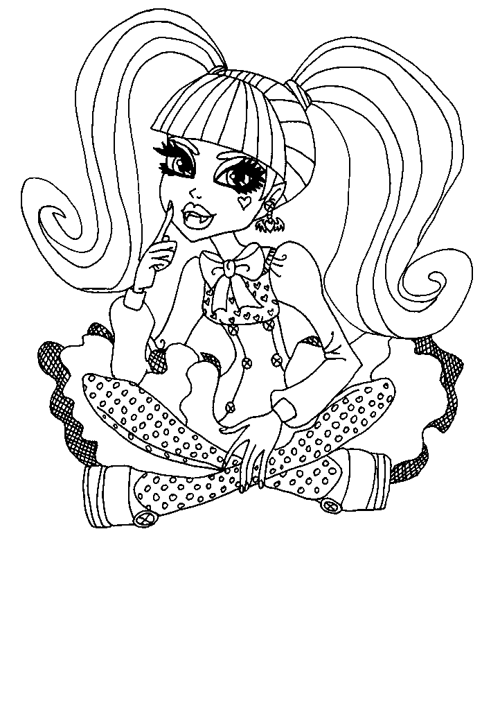 Monster high para colorir