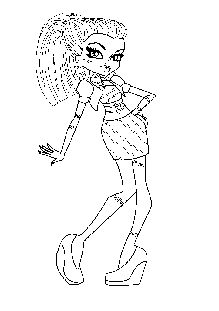 Monster high para colorir