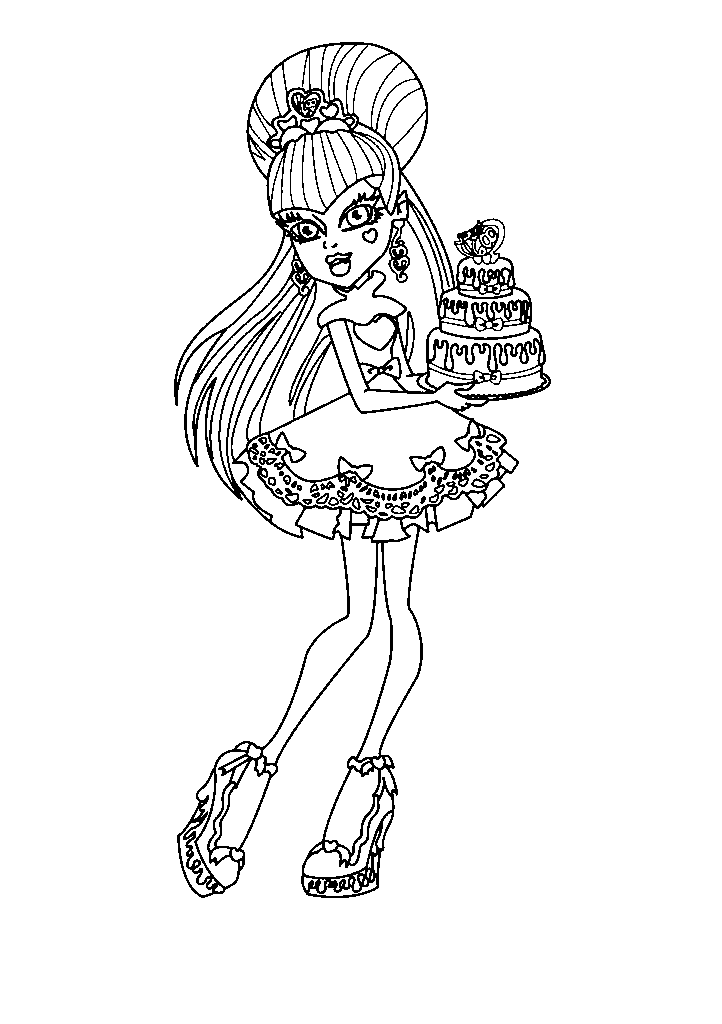 Monster high para colorir
