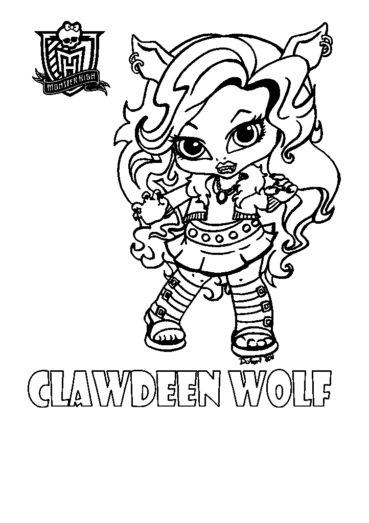 Monster high para colorir