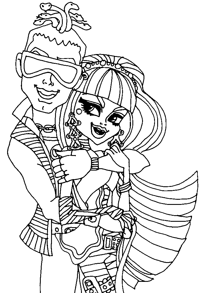 Monster high para colorir