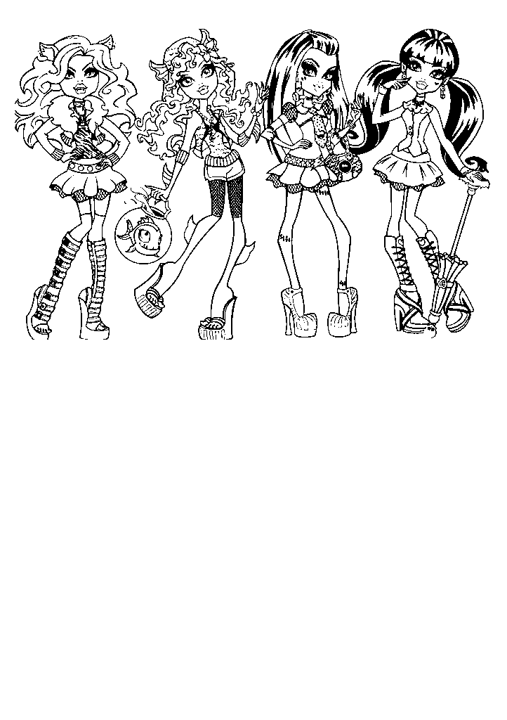 Monster high para colorir